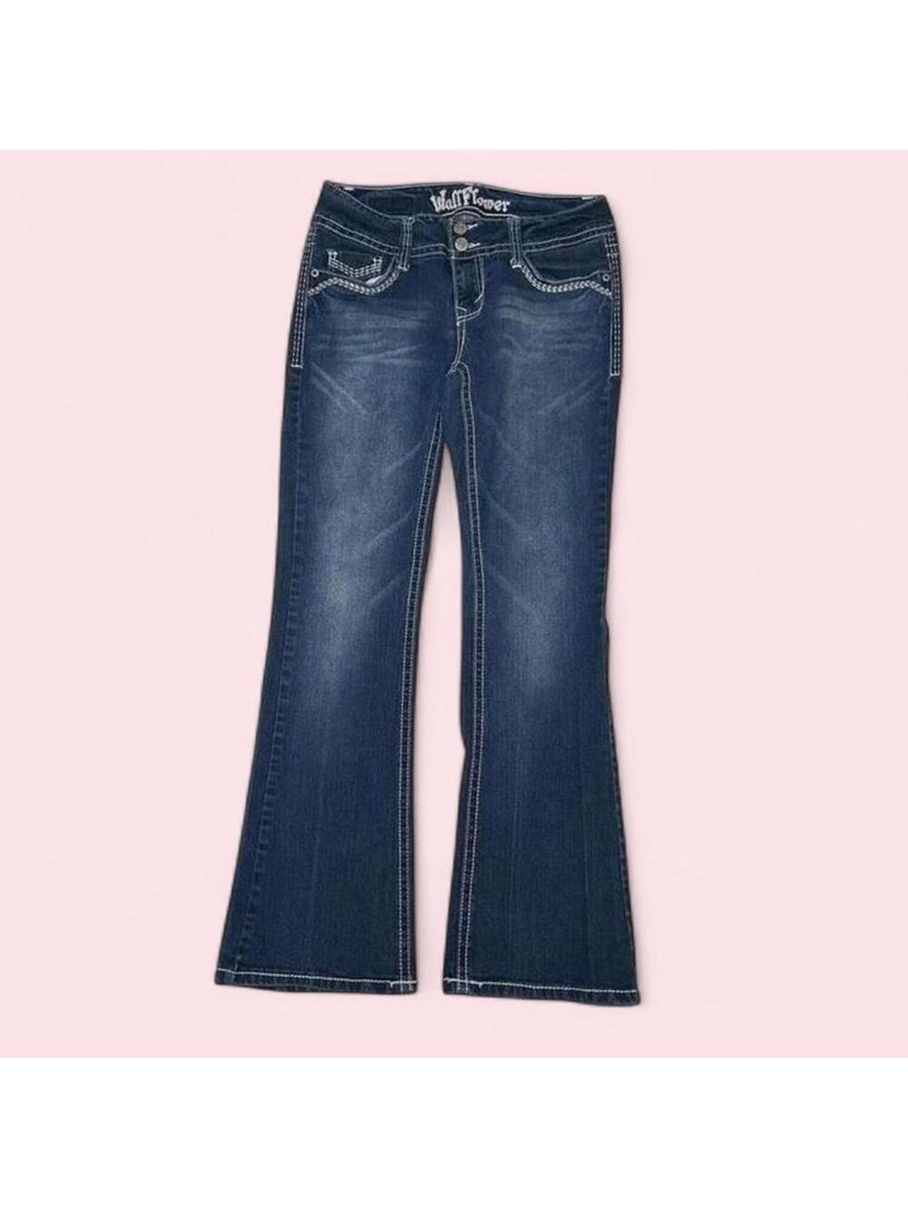 Y2K Wallflower Blue Denim Flare Jeans Vintage